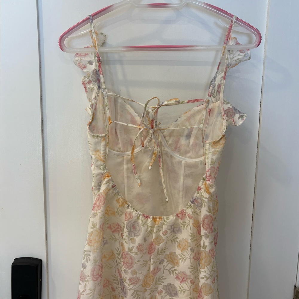 For Love And Lemons Floral Mini Dress - Picture 3 of 7